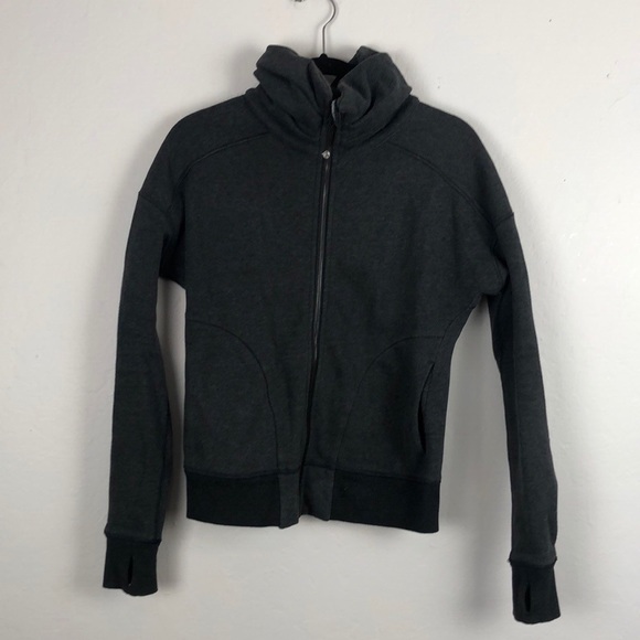 lululemon athletica Jackets & Blazers - Lululemon Athletica Dark Gray Zip Up Jacket